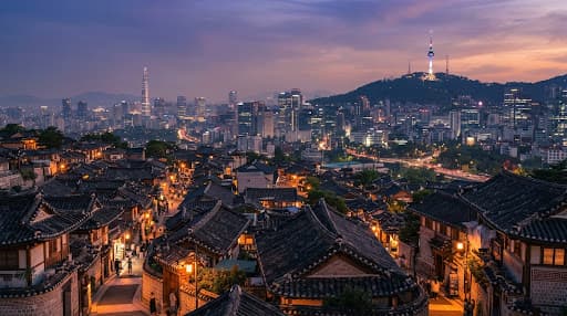 Seoul at dusk